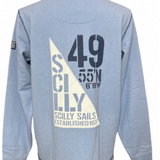 Lazy Jacks Sail Flag Pique Sweatshirt - Unisex Fit - Sky