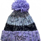 Corkscrew Pom Pom Beanie - Lavender Fizz