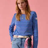 Joules Womens Stripe Harbour - Blue/Sky