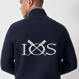Classic Mens Crew Half Zip Sweatshirt - Dark Navy