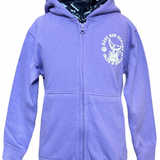 Kids Save Our Oceans Full Zip Hoodie - Lavender