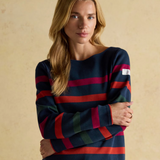 Joules Womens Stripe Harbour - navy/red
