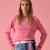 Joules Womens Stripe Harbour - Red/Pink