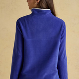 Joules Blue Funnel Neck Fleece