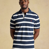 Mens Joules Stripe Polo - navy