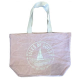Ships and Waves Soft Washed Jute Bag - Blossom