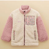 Girls Tilly Zip Through Colourblock Fleece