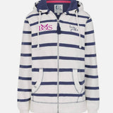Lazy Jacks Womens Full Zip Hoodie - Stripe