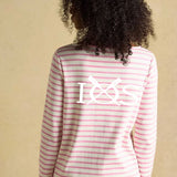 Joules Womens Stripe Harbour - pink/white