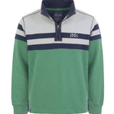 Lazyjacks panel zip sweat - Seaweed