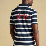 Mens Joules Stripe Polo - navy