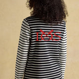 Joules Womens Stripe Harbour - black/cream