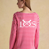 Joules Womens Stripe Harbour - Red/Pink