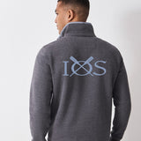 Classic Mens Crew Half Zip Sweatshirt - Charcoal