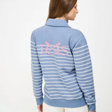Womens Crew Sandy Flip Collar Sweatshirt