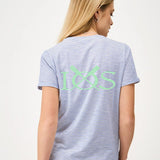 Womens Crew Stripe Slub T-Shirt - Royal/White