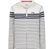 Womens Lazyjacks Striped Pique Full Zip - Twilight